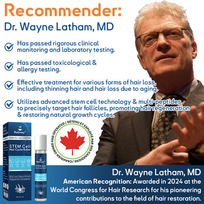 🇨🇦 𝐶𝑎𝑛𝑎𝑑𝑖𝑎𝑛 𝑂𝑤𝑛𝑒𝑑 & 𝑂𝑝𝑒𝑟𝑎𝑡𝑒𝑑: 𝑅𝑜𝑙𝑖𝑚𝑒𝑦® 𝑆𝑇𝐸𝑀 𝐶𝑒𝑙𝑙 𝐻𝑎𝑖𝑟 𝐶𝑦𝑐𝑙𝑒 𝑅𝑜𝑙𝑙𝑒𝑟 – Instantly Stops Hair Loss & Promotes Real Regrowth (For Men & Women · All Hair Types · Health Canada Approved)