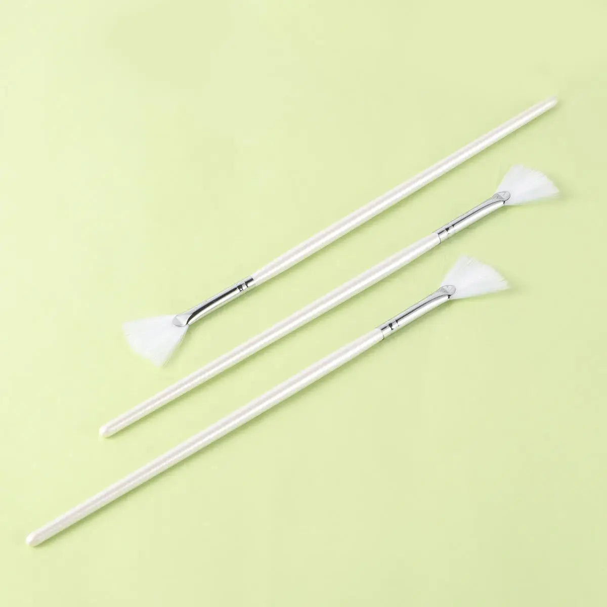 3PCS Shape for DIY Skin Care Mask Diy Brushes Fan Shape Mask Brushes Facials Skincare Smooth Coverage Beauty Tools