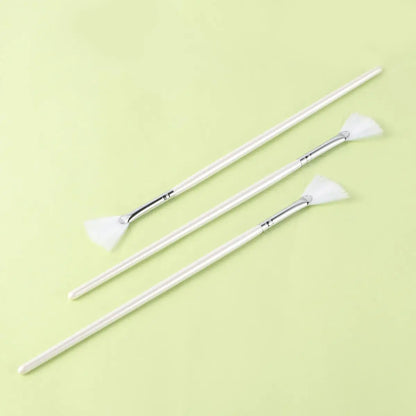 3PCS Shape for DIY Skin Care Mask Diy Brushes Fan Shape Mask Brushes Facials Skincare Smooth Coverage Beauty Tools