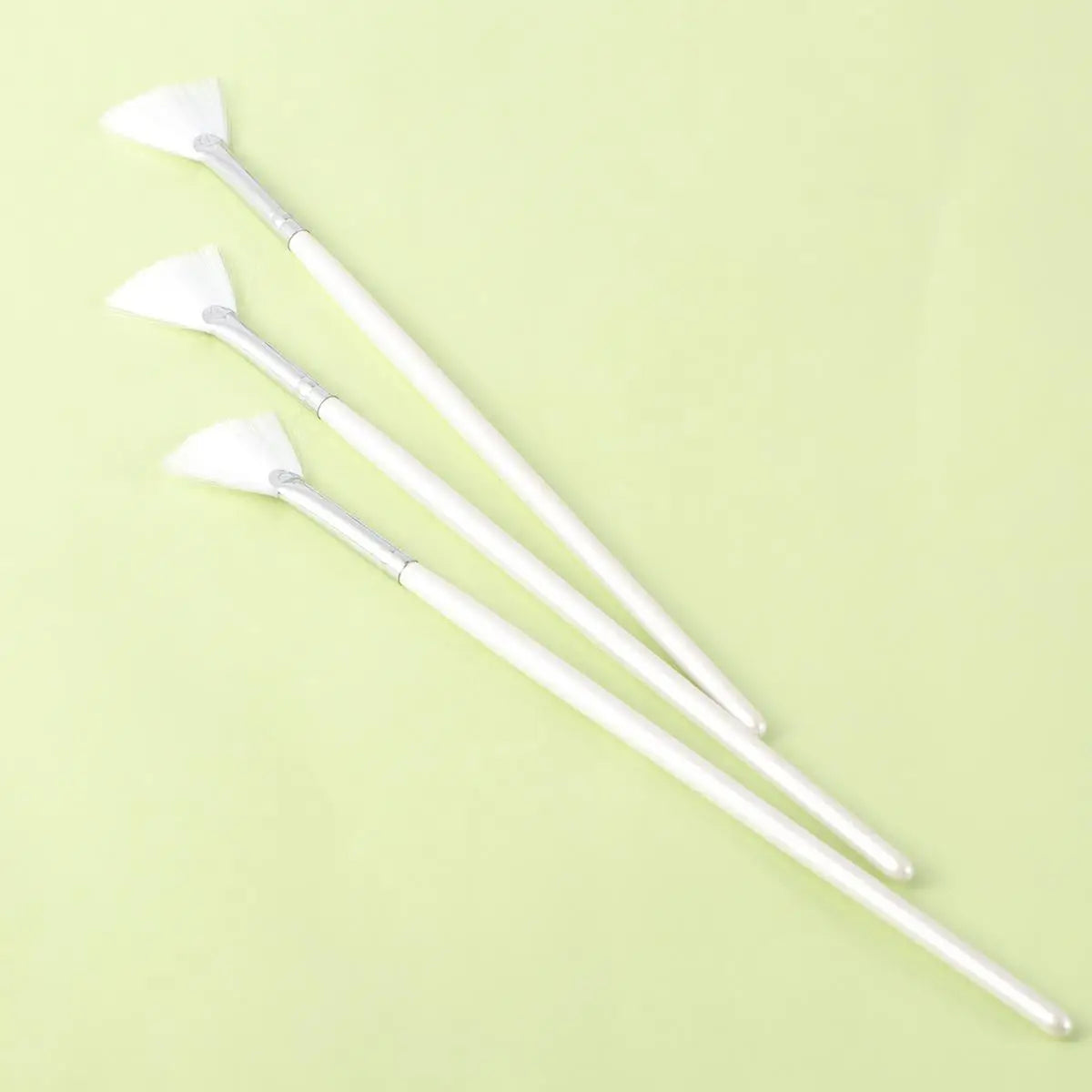 3PCS Shape for DIY Skin Care Mask Diy Brushes Fan Shape Mask Brushes Facials Skincare Smooth Coverage Beauty Tools